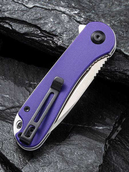 Ніж складаний кишеньковий Civivi Elementum, (7.5 см) D2 / G10 фіолетовий 61111 фото