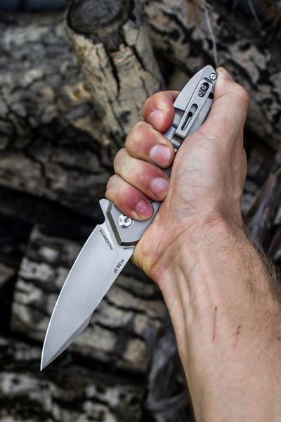 Нож складной туристический Ruike P128-SF, (9.3 см) 14C28N/3cr14n серый 44936 фото