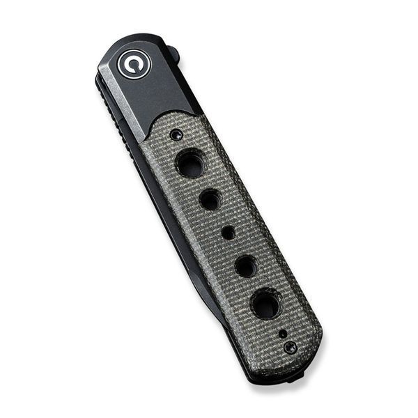 Ніж складаний туристичний Civivi Banneret, (8.8 см) Nitro-V / Stainless & Micarta чорний 66238 фото