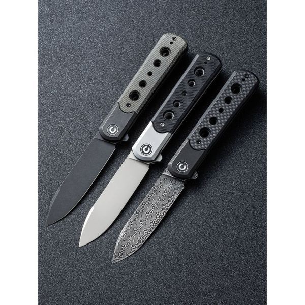 Ніж складаний туристичний Civivi Banneret, (8.8 см) Nitro-V / Stainless & Micarta чорний 66238 фото