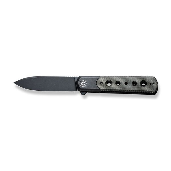 Ніж складаний туристичний Civivi Banneret, (8.8 см) Nitro-V / Stainless & Micarta чорний 66238 фото