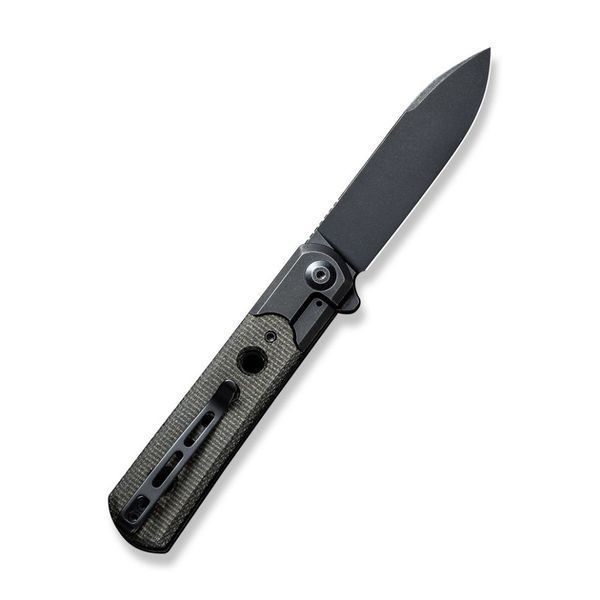 Ніж складаний туристичний Civivi Banneret, (8.8 см) Nitro-V / Stainless & Micarta чорний 66238 фото