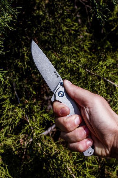Нож складной туристический Ruike P801-SF, (8.6 см) 14C28N/3cr14n серый 45084 фото