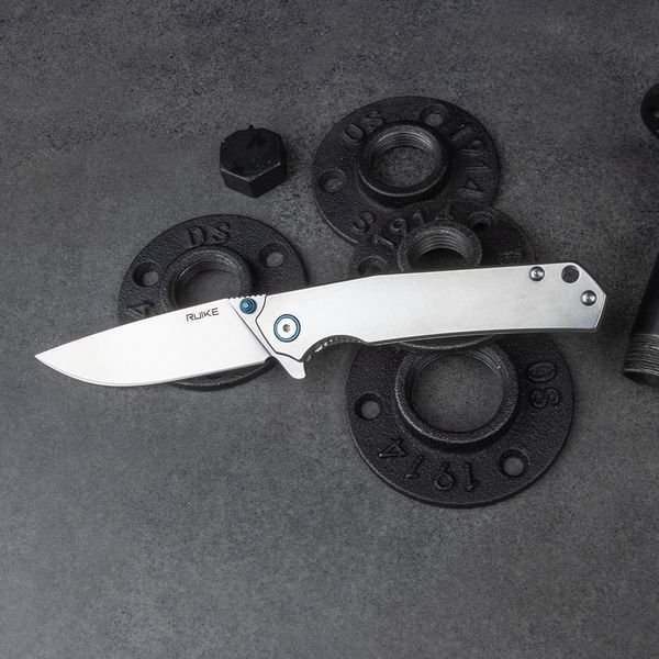 Нож складной туристический Ruike P801-SF, (8.6 см) 14C28N/3cr14n серый 45084 фото