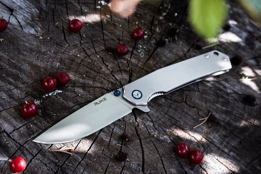 Нож складной туристический Ruike P801-SF, (8.6 см) 14C28N/3cr14n серый 45084 фото