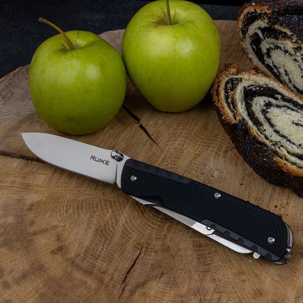 Багатофункціональний ніж Ruike Trekker LD31-B, (8.5 см) 12C27 / G10 чорний, 14 інстр. 44925 фото