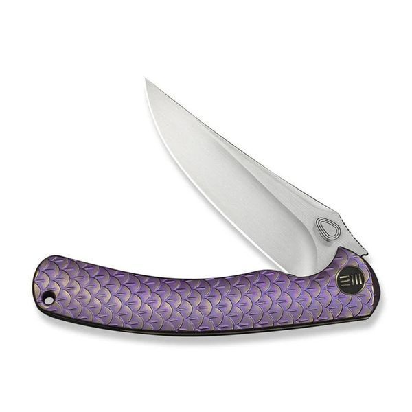 Ніж складаний туристичний Weknife Dracarys, (9.1 см) B&ouml;hler M390 / титан 6AL4V фіолетовий/золотий 74285 фото