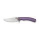 Ніж складаний туристичний Weknife Dracarys, (9.1 см) B&ouml;hler M390 / титан 6AL4V фіолетовий/золотий 74285 фото 3