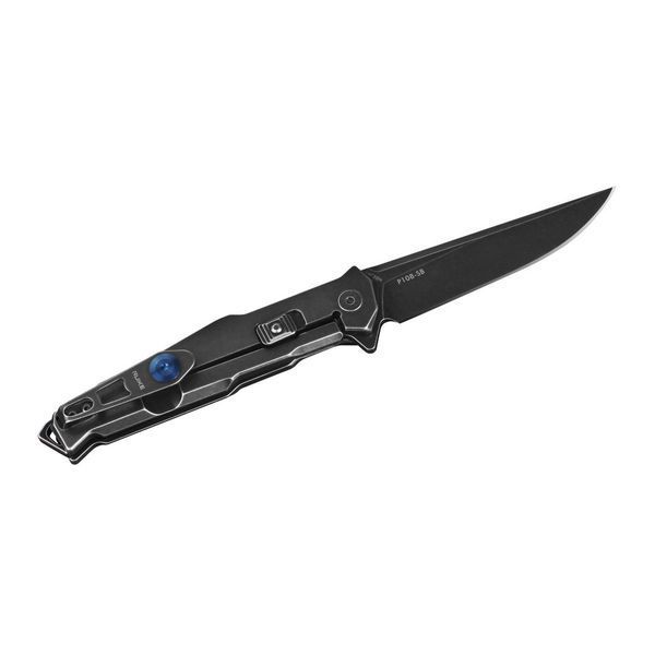 Нож складной туристический Ruike P108-SB, (8.8 см) 14C28N/3cr14n черный 45162 фото