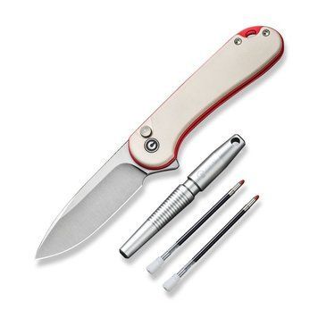Комплект (ніж складаний, ручка) Civivi StellarQuill Pen & Button Lock Elementum II Knife Combo Gift Pack C23049 66261 фото