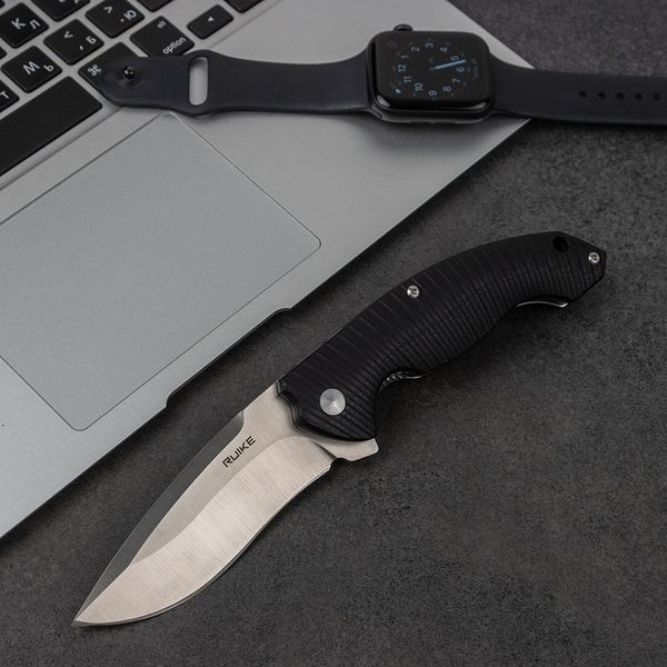 Нож складной туристический Ruike Fang P852-B, (8.9 см) 14C28N/G10 черный 45257 фото