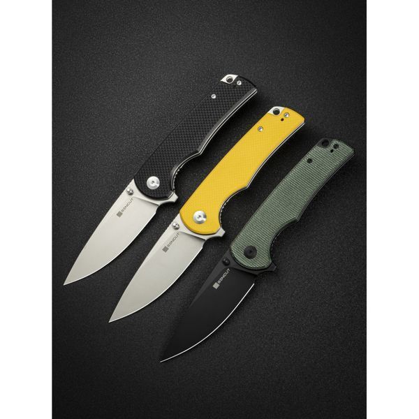 Нож складной туристический Sencut Praktisk, (9.1 см) 9Cr18MoV / Micarta темно-зеленый 69324 фото