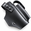 Черная кожаная поясная кобура для пистолета Glock 19