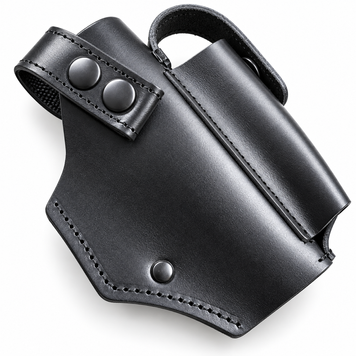 Чорна шкіряна поясна кобура для пістолета Glock 19 GL19004 фото