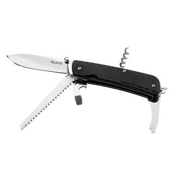 Многофункциональный нож Ruike Trekker LD32-B, (8.5 см) 12C27/G10 черный, 11 инстр. 44926 фото