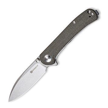 Ніж складаний кишеньковий Sencut Scepter, (7.5 см) 9Cr18MoV / Micarta сірий 62676 фото