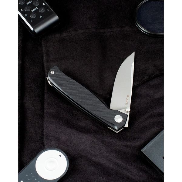 Ніж складаний кишеньковий Ruike M661-TZ, (7.4 см) steel 154СМ / G10 чорний 63335 фото