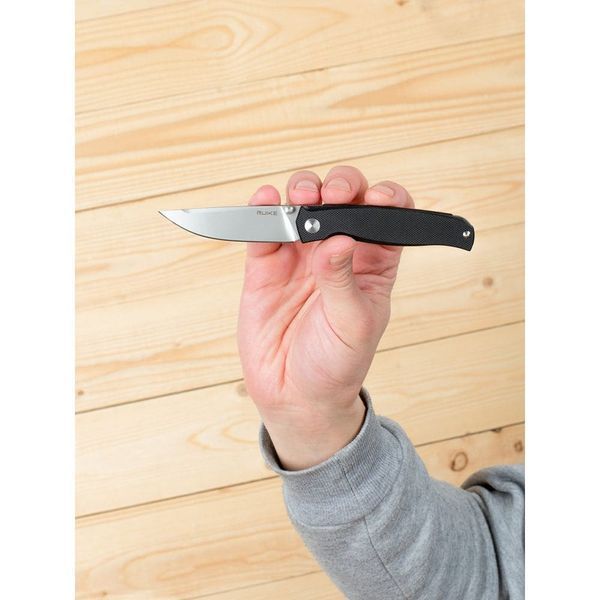 Ніж складаний кишеньковий Ruike M661-TZ, (7.4 см) steel 154СМ / G10 чорний 63335 фото