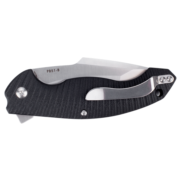 Ніж складаний туристичний Ruike P851-B, (8.9 см) 14C28N / G10 чорний 45609 фото