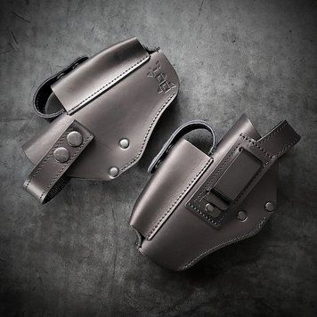 Поясна кобура з кліпсою для Browning Hi-Power (чорна) BRH003 фото