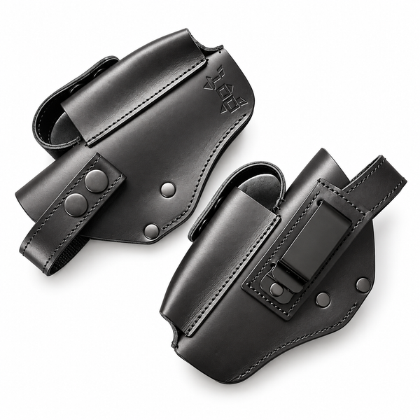 Поясна кобура з кліпсою для Browning Hi-Power (чорна) BRH003 фото