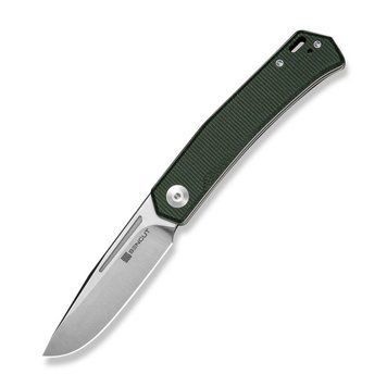 Ніж складаний кишеньковий Sencut Braxx, (7.93 см) D2 / Canvas Micarta зелений 74397 фото