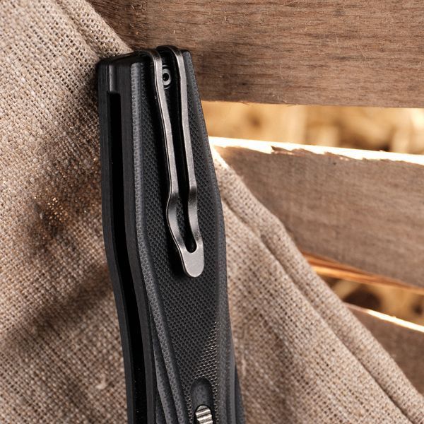 Нож складной туристический Ruike P188-B, (9.1 см) D2/G10 черный 66294 фото