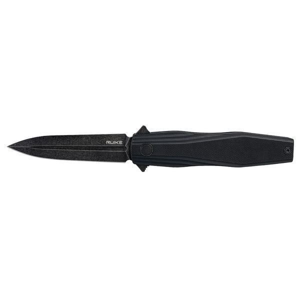 Нож складной туристический Ruike P188-B, (9.1 см) D2/G10 черный 66294 фото