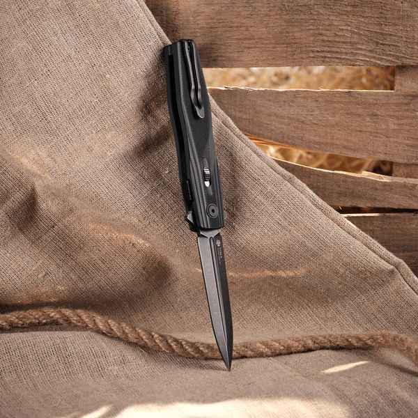 Нож складной туристический Ruike P188-B, (9.1 см) D2/G10 черный 66294 фото