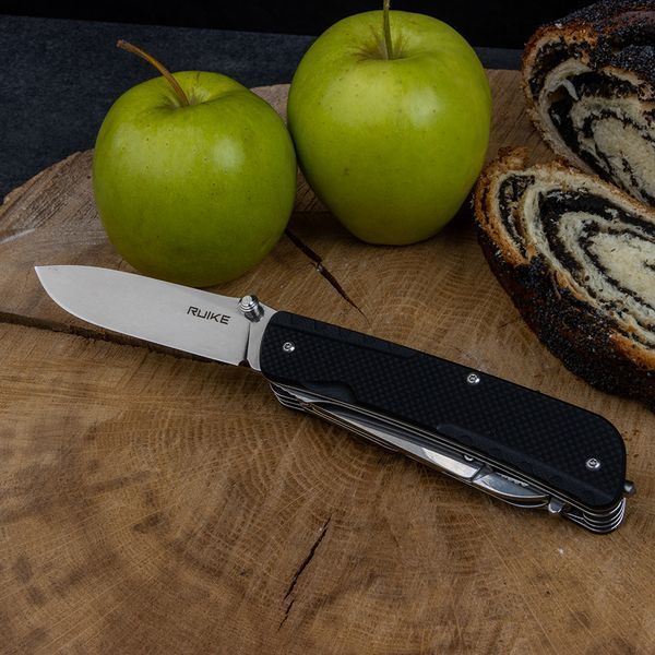 Багатофункціональний ніж Ruike Trekker LD41-B, (8.5 см) 12C27 / G10 чорний, 22 інстр. 44927 фото