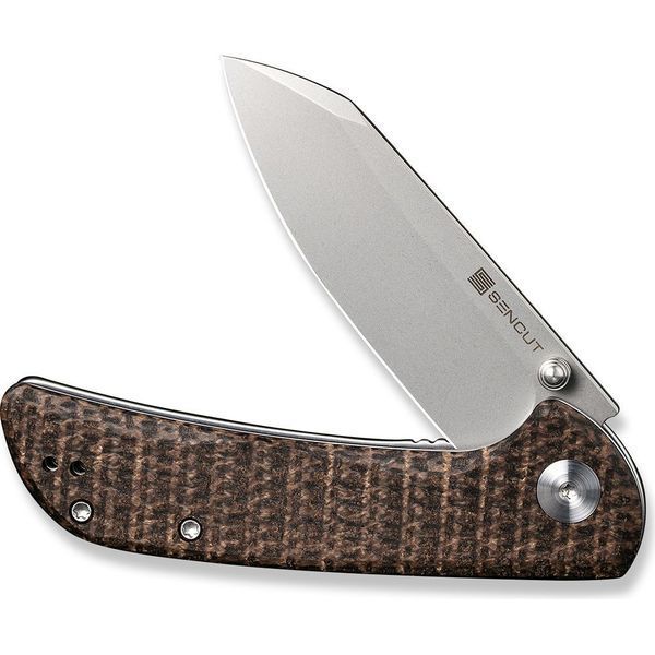 Ніж складаний кишеньковий Sencut Fritch, (7.6 см) 9Cr18MoV / Micarta коричневий 62686 фото