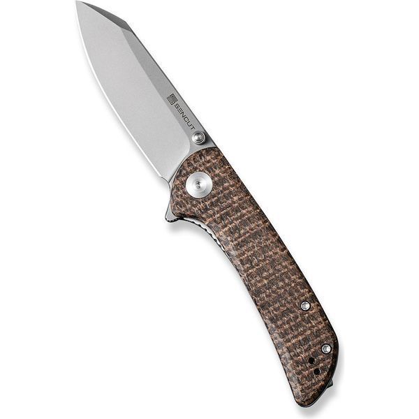 Ніж складаний кишеньковий Sencut Fritch, (7.6 см) 9Cr18MoV / Micarta коричневий 62686 фото