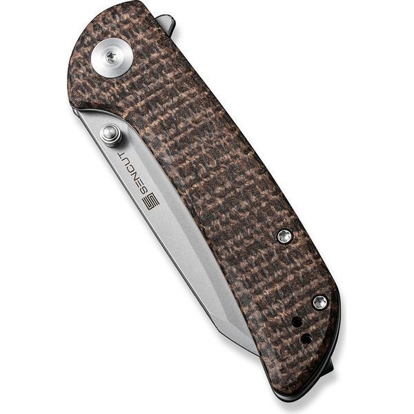 Ніж складаний кишеньковий Sencut Fritch, (7.6 см) 9Cr18MoV / Micarta коричневий 62686 фото