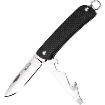 Многофункциональный нож Ruike Criterion S21, (5.3 см) 12C27/G10 черный, 5 инстр. 45680 фото