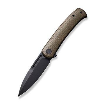 Ніж складаний туристичний Civivi Cetos, (8.8 см) 14C28N / Micarta & Stainless коричневий 67370 фото
