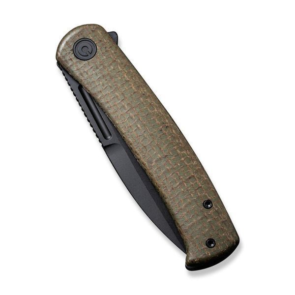 Ніж складаний туристичний Civivi Cetos, (8.8 см) 14C28N / Micarta & Stainless коричневий 67370 фото