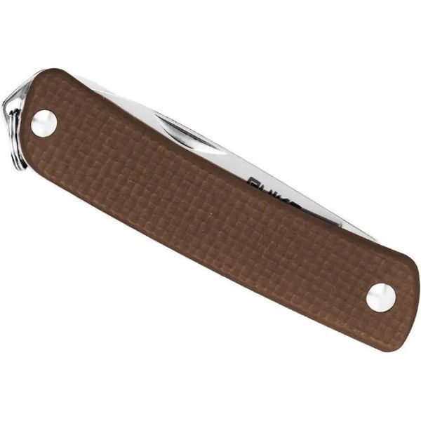 Багатофункціональний ніж Ruike Criterion S21, (5.3 см) 12C27 / G10 коричневий, 5 інстр. 45682 фото