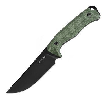 Ніж фіксований мисливський Ruike F186-MG, (11.8 см) D2 / Micarta зелений 66412 фото