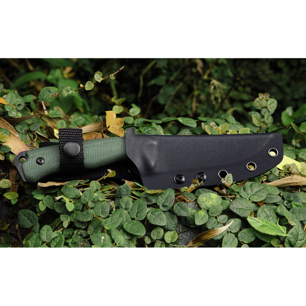 Ніж фіксований мисливський Ruike F186-MG, (11.8 см) D2 / Micarta зелений 66412 фото
