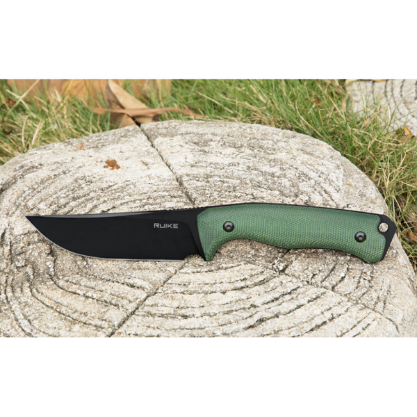 Ніж фіксований мисливський Ruike F186-MG, (11.8 см) D2 / Micarta зелений 66412 фото