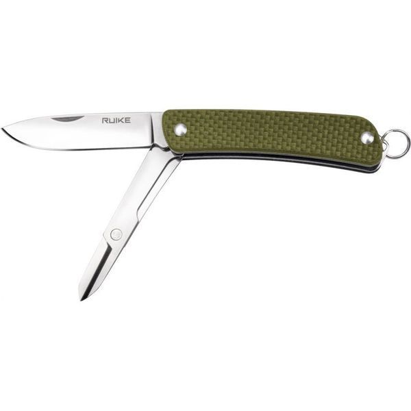 Багатофункціональний ніж Ruike Criterion S22, (5.3 см) 12C27 / G10 зелений, 3 інстр. 45684 фото