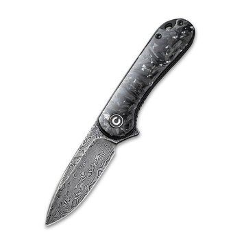 Ніж складаний кишеньковий Civivi Elementum, (7.5 см) Damascus / Carbon Fiber 64338 фото