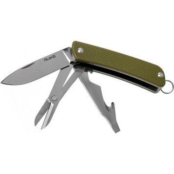 Многофункциональный нож Ruike Criterion S31, (5.3 см) 12C27/G10 зеленый, 6 инстр. 45687 фото