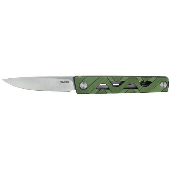 Нож складной туристический Ruike P878-AG, (8.7 см) 14C28N/6063Aluminum зеленый 67399 фото