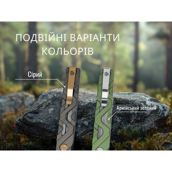 Нож складной туристический Ruike P878-AG, (8.7 см) 14C28N/6063Aluminum зеленый 67399 фото