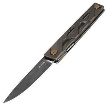 Ніж складаний туристичний Ruike P878-AK, (8.7 см) 14C28N / 6063Aluminum сірий 67400 фото