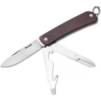 Многофункциональный нож Ruike Criterion S31, (5.3 см) 12C27/G10 коричневый, 6 инстр. 45688 фото
