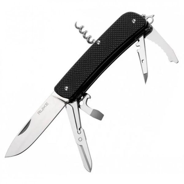 Багатофункціональний ніж Ruike Criterion L31, (8.5 см) 12C27 / G10 чорний, 18 інстр. 45695 фото