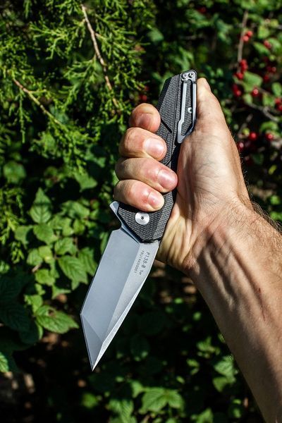 Ніж складаний туристичний Ruike P138-B, (9 см) 14C28N / G10 чорний 44930 фото