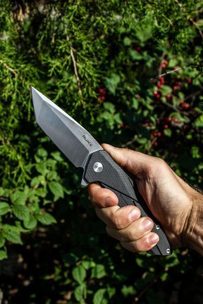 Ніж складаний туристичний Ruike P138-B, (9 см) 14C28N / G10 чорний 44930 фото